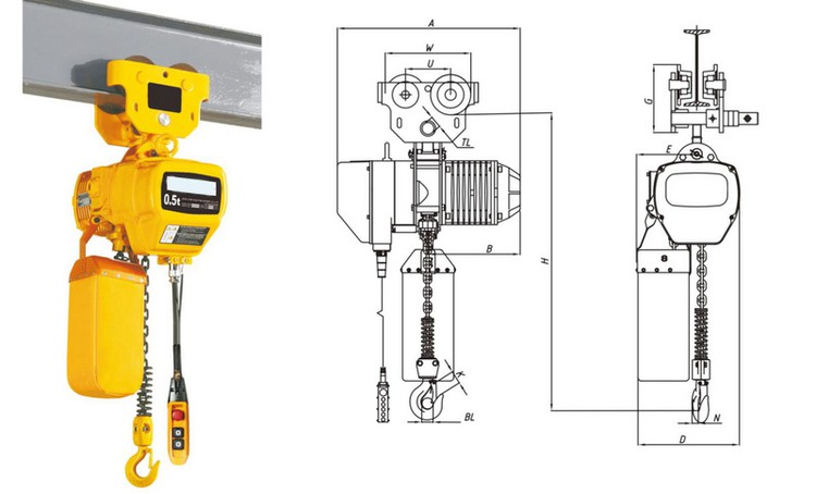 hoist drawing hoist drawing